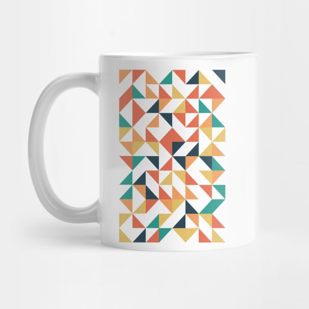 Epic Geometric Colourful Triangle Pattern by Trendy-Now